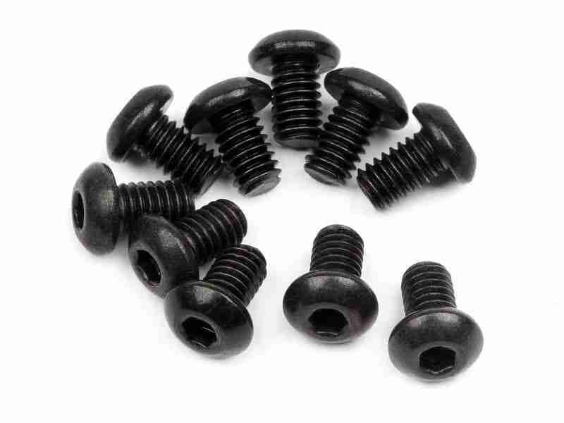 100864_100864_01p_800_600 HPI 100864 Button Head Screw M2.5X4mm (Hex Socket/10Pcs)