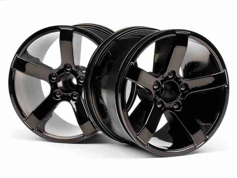 101309_101309_01p_800_600 HPI 101309 Bullet Mt Wheels Black Chrome (Pr)