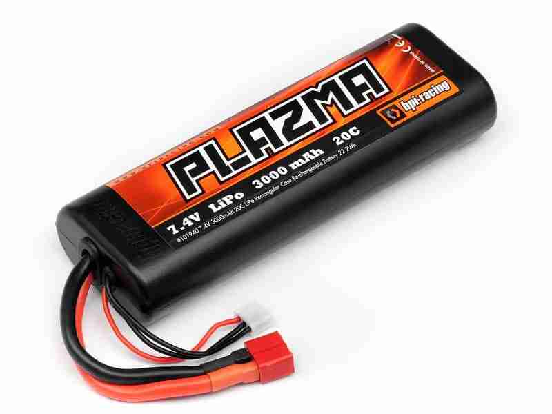 101940_101940_01np_800_600 HPI 101940 Plazma 7.4V 3000Mah 20C Lipo Rnd Case S.Pack 22.2W