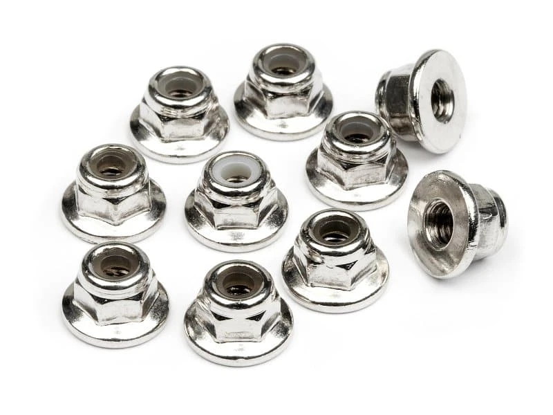 103671_103671_01p_800_600 HPI 103671 Flanged Lock Nut M3 (10Pcs)