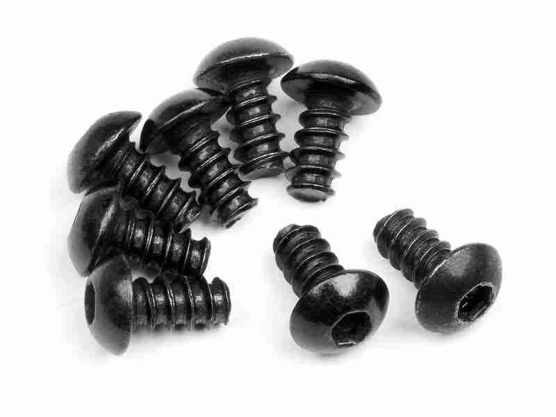 103672_103672_01p_800_600 HPI 103672 Tp. Button Head Screw M3X6mm (Hex Socket/8Pcs)