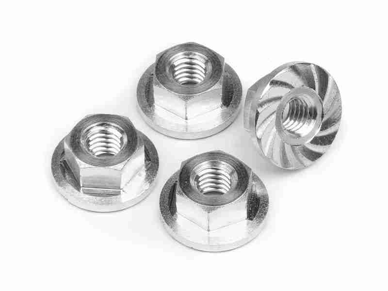 103908_103908_01p_800_600 HPI 103908 Serrated Flange Nut M4X10.8mm (4Pcs)