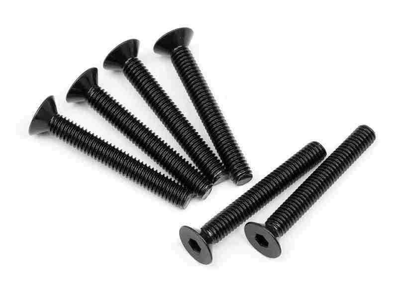 107908_107908_01p_800_600 HPI 107908 Flat Head Screw M4X30mm (Hex Socket/6Pcs)