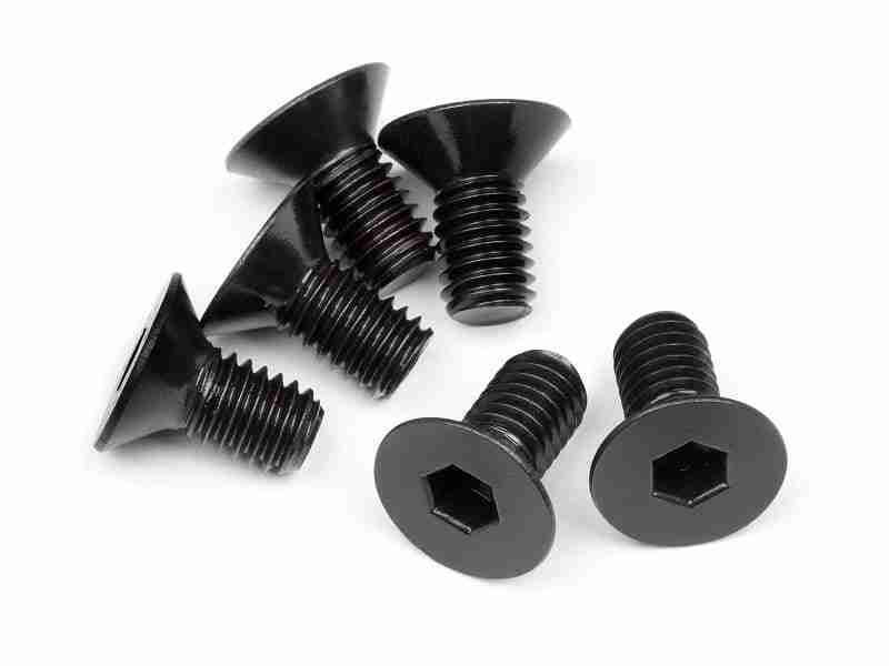 109919_109919_01p_800_600 HPI 109919 Flat Head Screw M6X12mm (Hex Socket/6Pcs)