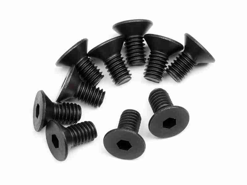 110070_110070_01p_800_600 HPI 110070 Flat Head Screw M4X8mm (Hex Socket/10Pcs)