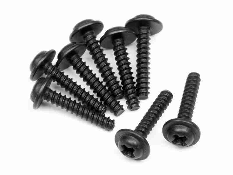 111298_111298_01_800_600 HPI 111298 Tp. Flanged Screw M3X15mm (8Pcs)