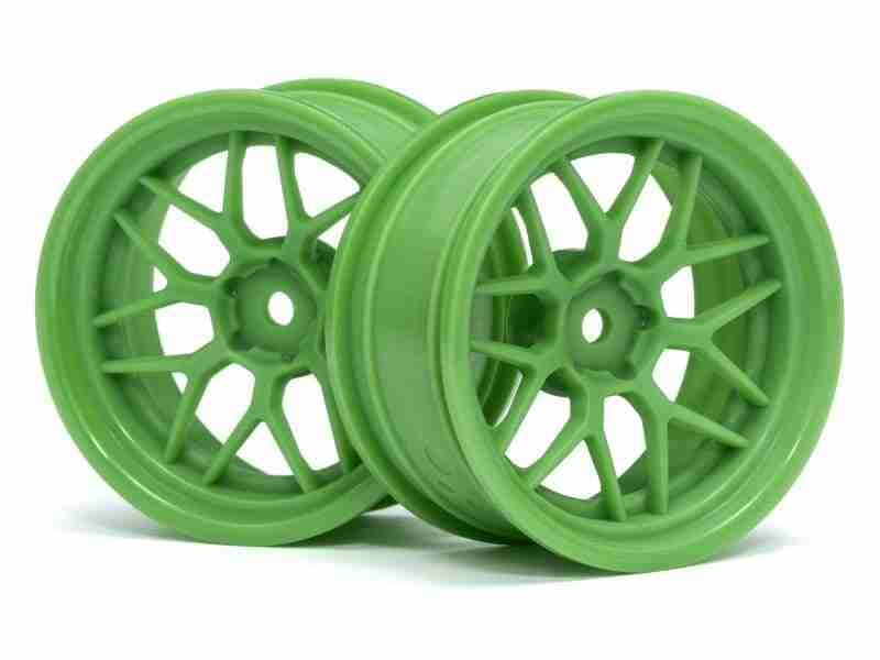 116531_116531_01_800_600 HPI 116531 Tech 7 Wheel Green 52X26X+6mm Offset (2Pcs)