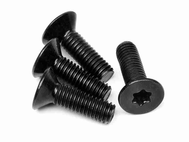15457_15457_01p_800_600 HPI 15457 Flat Head Torx Screw M6X20mm (4Pcs)