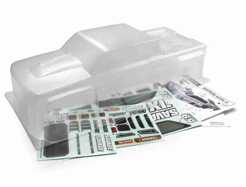 160366_160366_01_800_608 HPI 160366 GTXL-6 Kingcab Clear Truck Body (Savage XL)