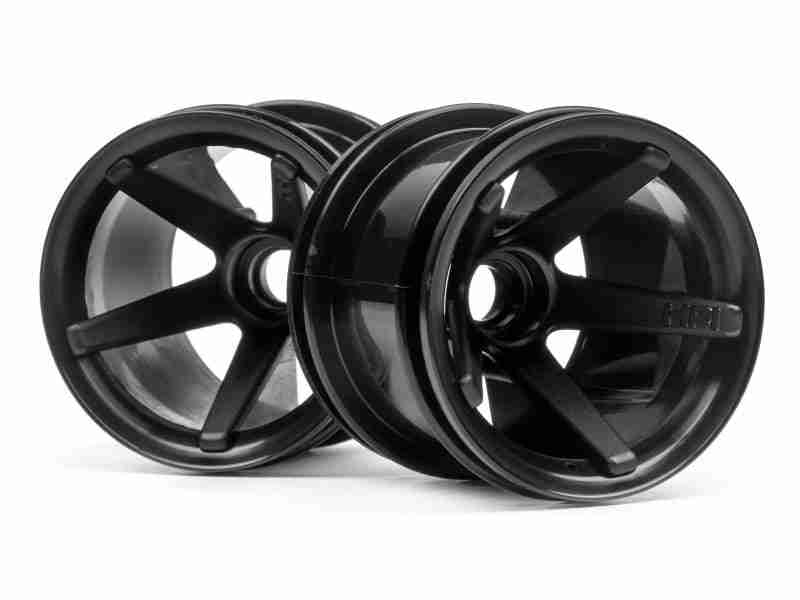 2105_2105_01_800_600 HPI 2105 Super Star Mt Wheels Front (Black/2.2In/2Pcs)