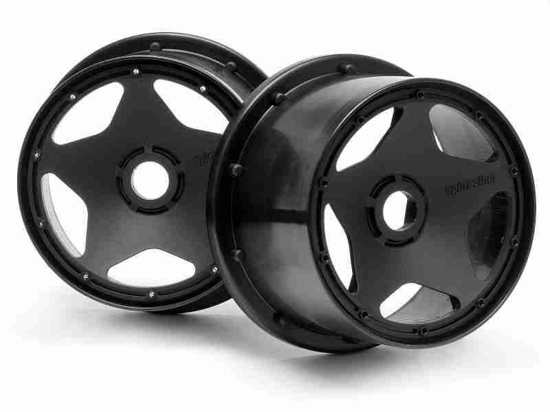 3226_3226_01p_800_600 HPI 3226 Super Star Wheel Black Rear (120 X 75mm/2Pcs)