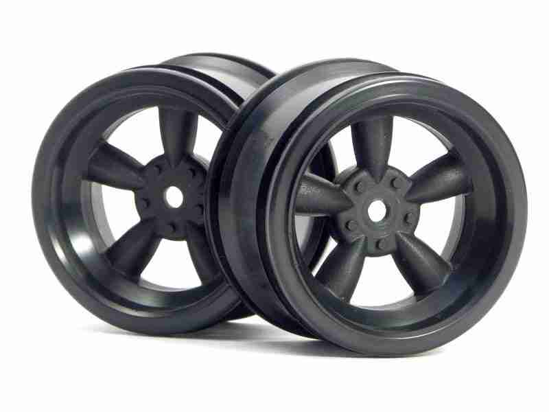 3821_3821_01p_800_600 HPI 3821 Vintage 5 Spoke Wheel 31mm (Wide) Black 6mm Offset