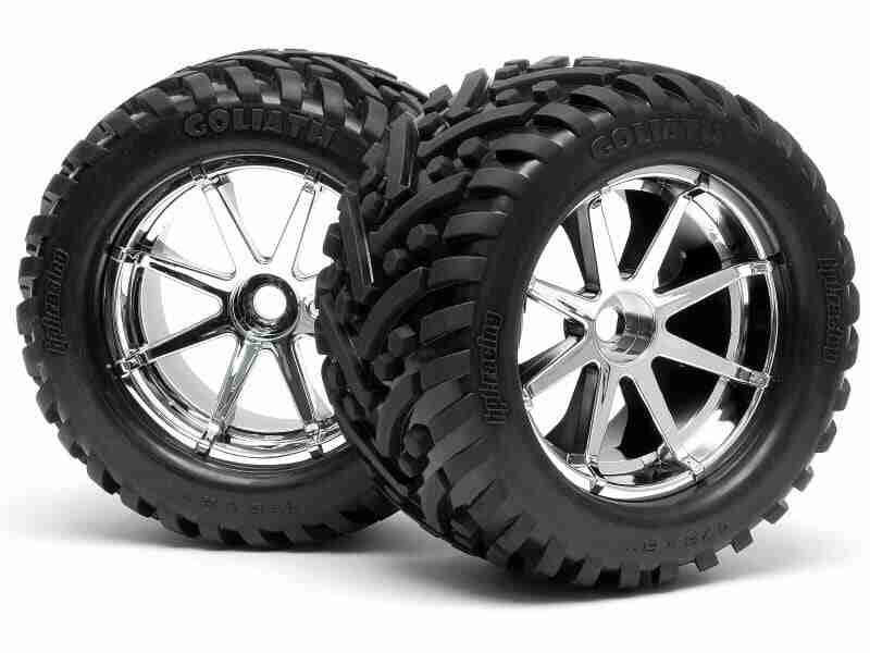 4727_4727_01p_800_600 HPI 4727 Mounted Goliath Tire 178X97mm On Blast Wheel Crm