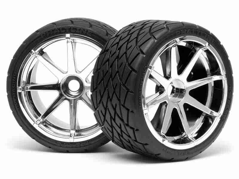 4729_4729_01p_800_600 HPI 4729 Mounted Phaltline Tire 140X70mm On Blast Wheel Crm