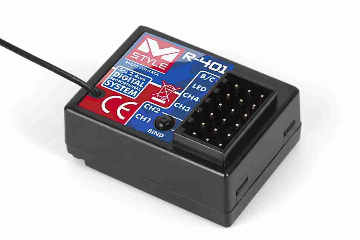 MStyle Radiosæt T401 Med Servo, Batteri Og Oplader 2 542409 03