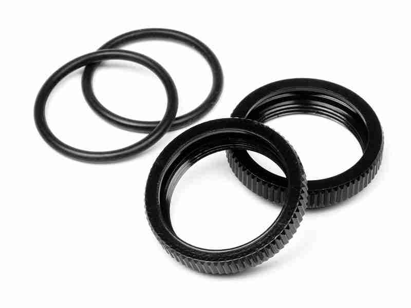 67528_67528_01p_800_600 HPI 67528 Big Bore Shock Spring Adjust Nut (Black/2Pcs)