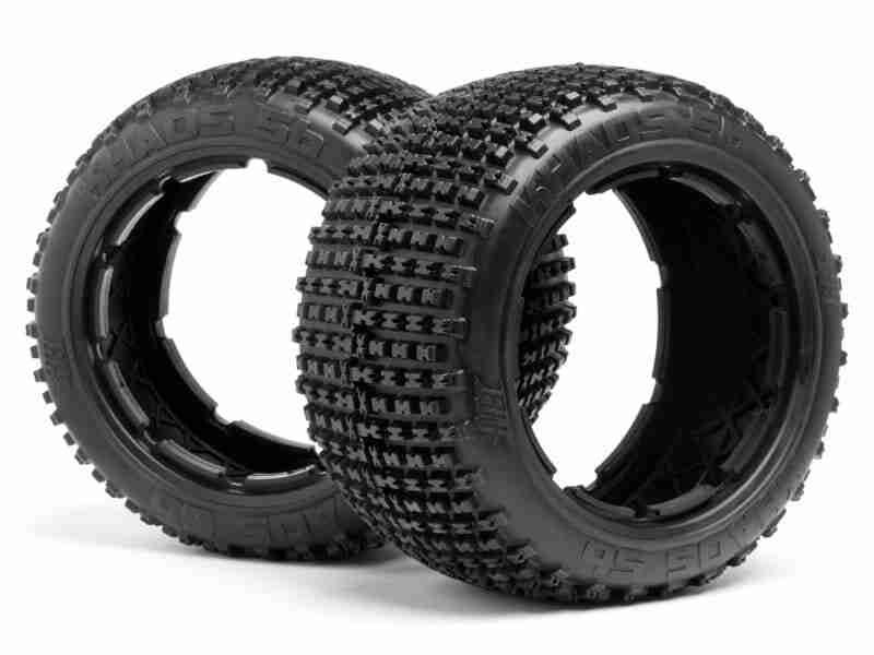67972_67972_01_800_600 HPI 67972 Khaos Tire (White/Baja 5B/Rear/2Pcs)