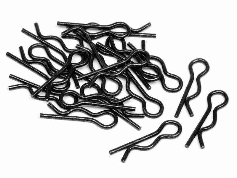 75106_75106_01p_800_600 HPI 75106 Body Clip (6mm/Black/20Pcs)