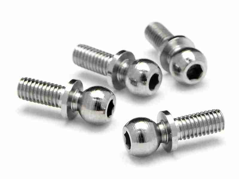 86196_86196_01p_800_600 HPI 86196 Ball 4.7X6.5mm (4-40/Hex Socket/Silver/4pcs)