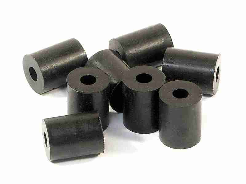 87058_87058_01p_800_600 HPI 87058 Rubber Tube 3 X 8 10mm (Shaped/Black/8Pcs)