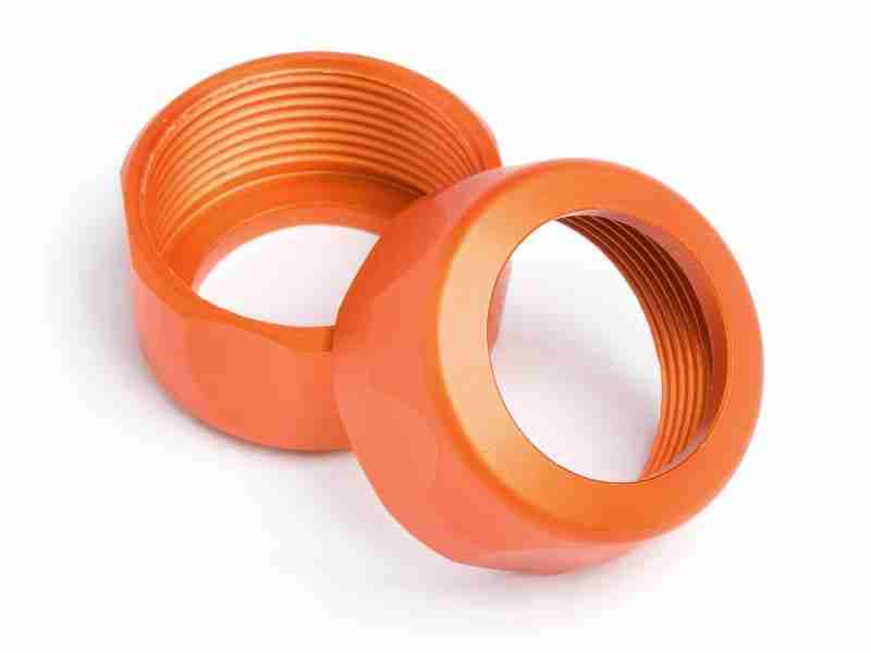87491_87491_01p_800_600 HPI 87491 Shock Cap 20X12mm (Orange/2Pcs)