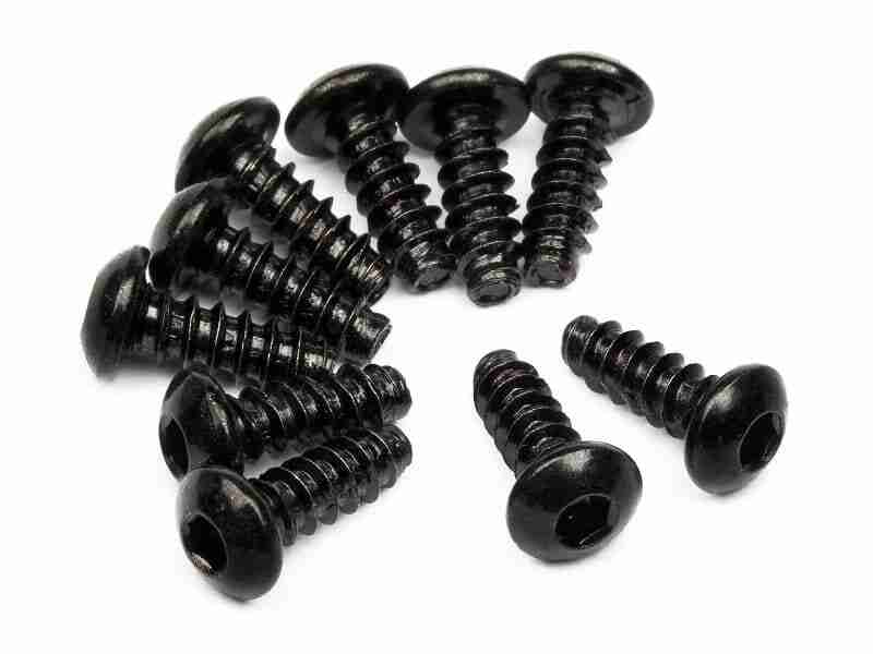 94353_94353_01p_800_600 HPI 94353 Tp. Button Head Screw M3X8mm (Hex Socket/10Pcs)