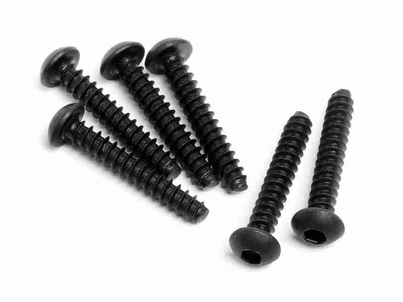 94357_94357_01p_800_600 HPI 94357 Tp. Button Head Screw M3X18mm (6Pcs)