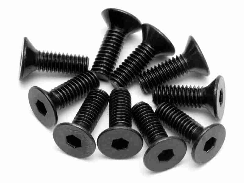 94530_94530_01p_800_600 HPI 94530 Flat Head Screw M4X12mm (Hex Socket/10Pcs)