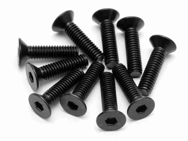 94531_94531_01p_800_600 HPI 94531 Flat Head Screw M4X15mm (Hex Socket/10Pcs)