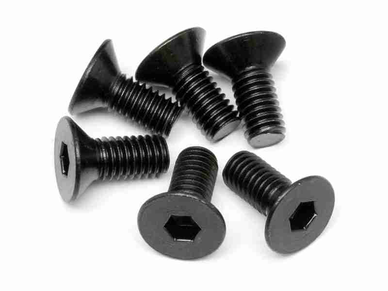 94879_94879_01p_800_600 HPI 94879 Flat Head Screw M6X14mm (Hex Socket/6Pcs)