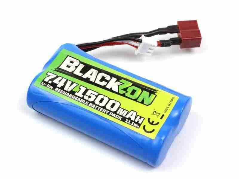 BlackZon-540149-Smyter-Battery-Pack-Li-ion-7.4V-1500mAh-w-T-Plug BlackZon 540149 Smyter Battery Pack (Li-ion 7.4V, 1500mAh)