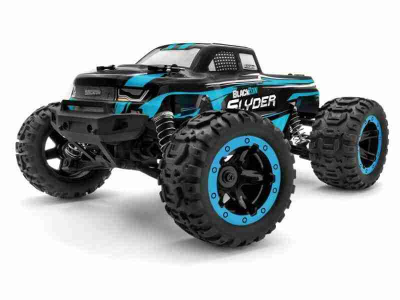 Blackzon-Slyder-MT-1-16-Fjernstyret-bil-Blaa Blackzon Slyder MT - Blå er en fjernstyret bil med 4WD i skala 1/16