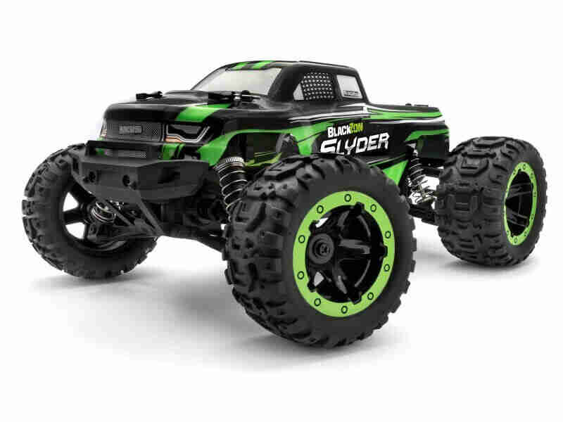 Blackzon-Slyder-MT-1-16-Groen-Fjernstyret-bil Blackzon Slyder MT - Grøn er en fjernstyret bil med 4WD i skala 1/16