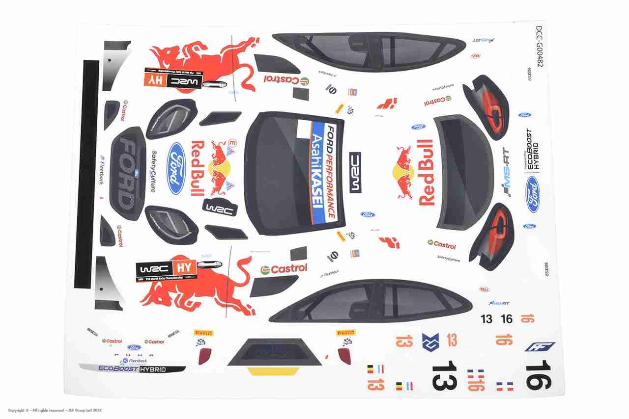 Carisma RC - GT24 M-SPORT 2024 PUMA HYBRID RALLY1 DECAL SHEET SET Carisma RC - GT24 M-SPORT 2024 PUMA HYBRID RALLY1 DECAL SHEET SET