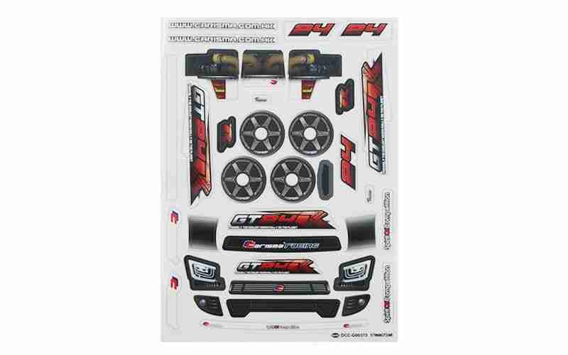 Carisma RC - GT24R CAR BODY DECAL SHEET Carisma RC - GT24R CAR BODY DECAL SHEET