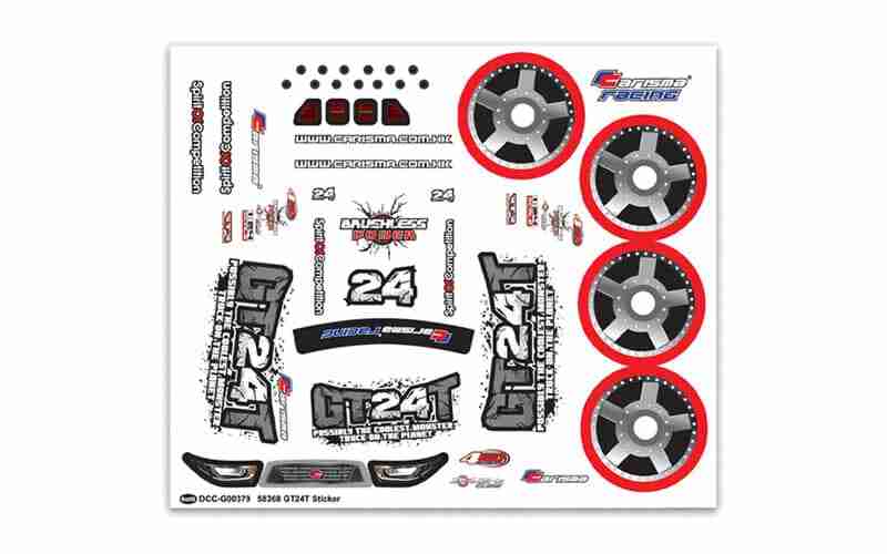 Carisma RC - GT24T DECAL SHEET Carisma RC - GT24T DECAL SHEET