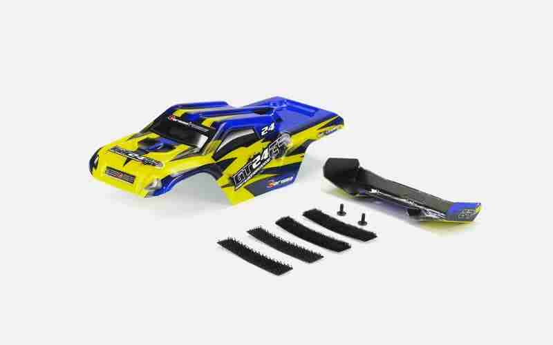 Carisma RC - GT24TR Yellow/Blue Pre-painted Body with Wing Carisma RC - GT24TR Yellow/Blue Pre-painted Body with Wing