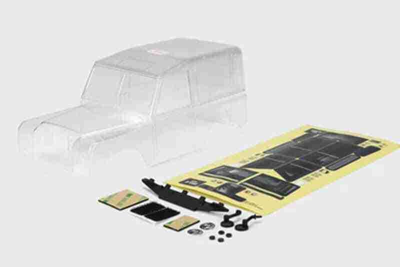 Carisma RC - MSA-1E 2.0 S2A Clear Body Set - Land Rover Carisma RC - MSA-1E 2.0 S2A Clear Body Set - Land Rover