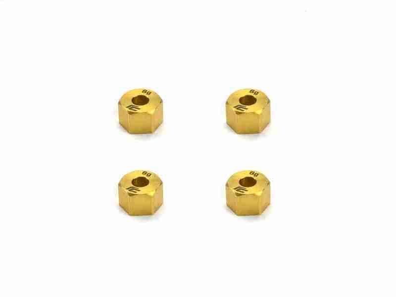 Carisma RC - SCA-1E Brass Weight Wheel Hex Set 4pcs Carisma RC - SCA-1E Brass Weight Wheel Hex Set 4pcs