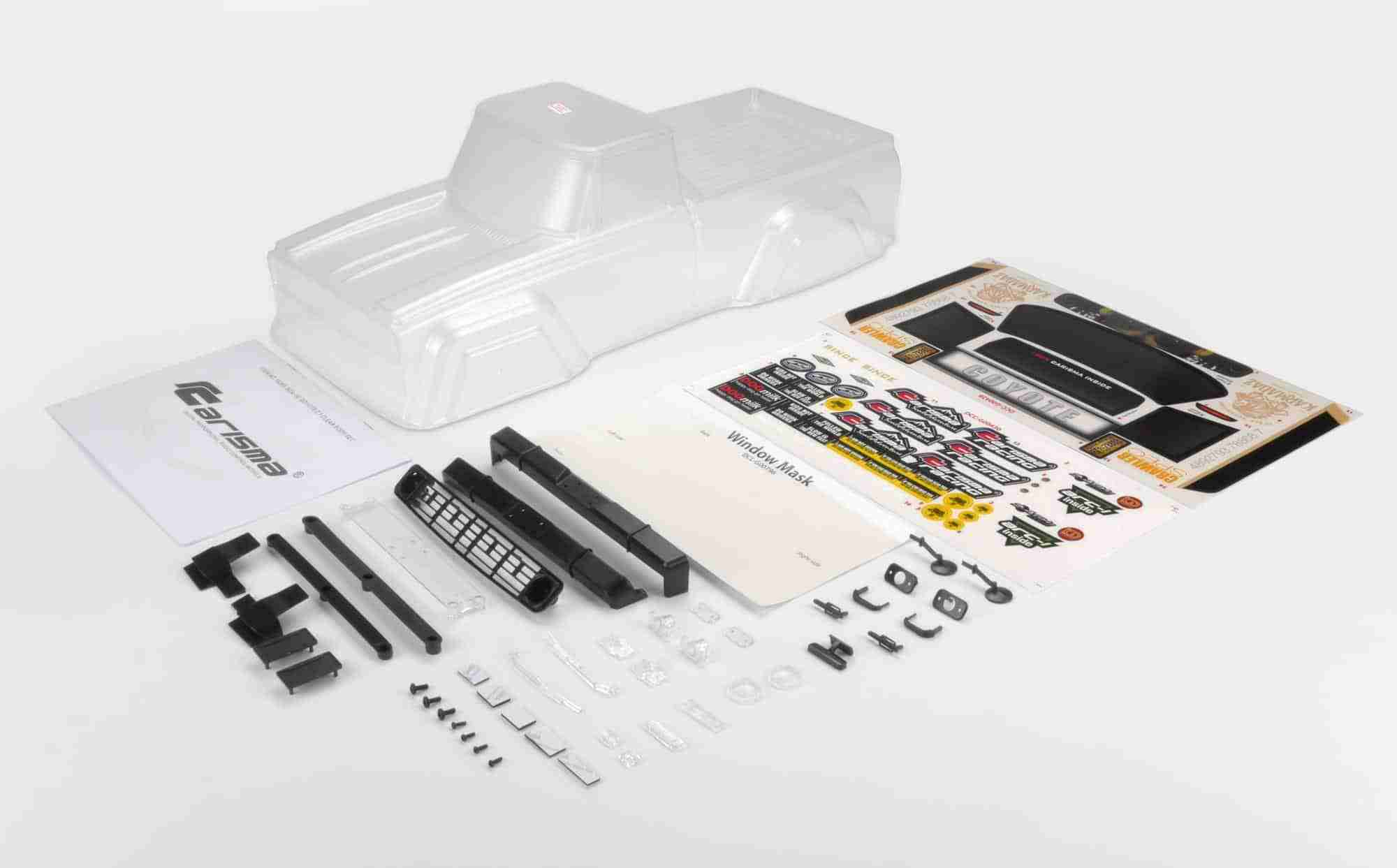 Carisma RC - SCA-1E Coyote Clear Body Set WB 285 mm Carisma RC - SCA-1E Coyote Clear Body Set WB 285 mm