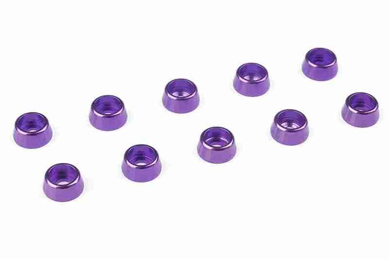 Team Corally Aluminium Washer for M2.5 Socket Head Screws OD=7mm Purple 10 pcs Team Corally Aluminium Washer for M2.5 Socket Head Screws OD=7mm Purple 10 pcs