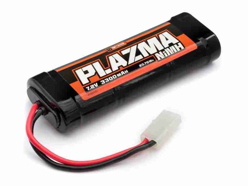 HPI-160150-Plazma-7.2V-2000mAh-NiMH-Batteripakke-med-Tamiya-stik HPI Plazma 7.2V 2000mAh NiMH Batteri