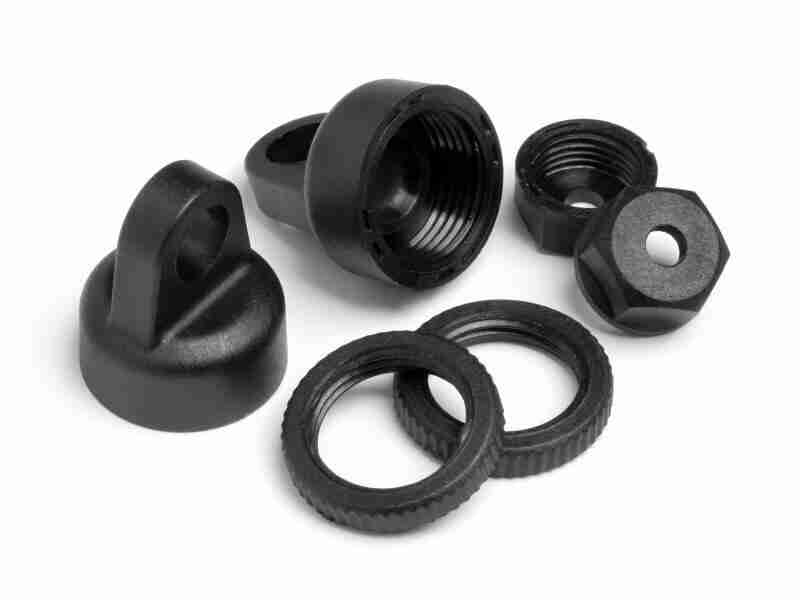 HPI-Racing-100317-Shock-Cap-And-Preload-Collar-Set HPI 100317 Shock Cap And Preload Collar Set