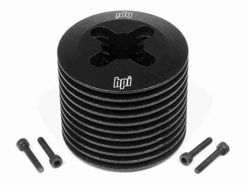 HPI-Racing-1458-Aluminum-Heatsink-Head-Black-F3.5 HPI 1458 Aluminum Heatsink Head (Black/F3.5)