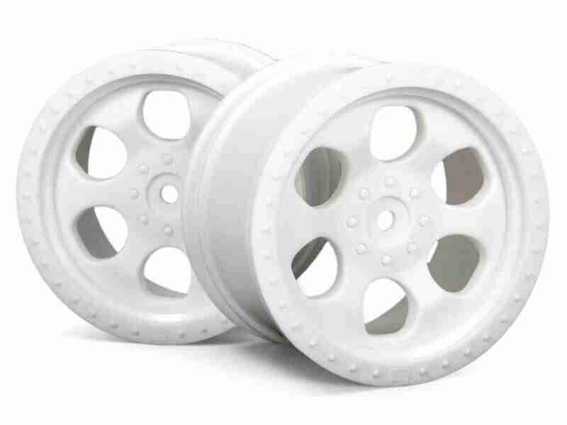 HPI-Racing-3115-6-Spoke-Wheel-White-83x56mm-2Pcs HPI 3115 6 Spoke Wheel White 83x56mm