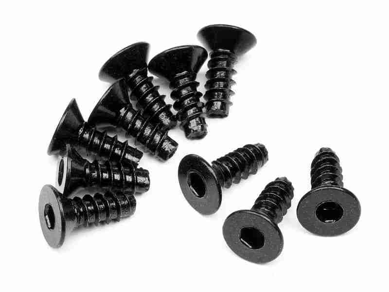 HPI-Racing-94303-Tp.-Flat-Head-Screw-M3X8Mm-Hex-Socket-10Pcs HPI 94303 Tp. Flat Head Screw M3X8mm (Hex Socket/10Pcs)