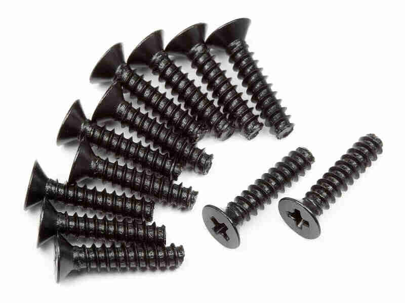 HPI-Racing-Z478-Tp.-Flat-Head-Screw-M2.6X12mm-12Pcs HPI Z478 Tp. Flat Head Screw M2.6X12mm