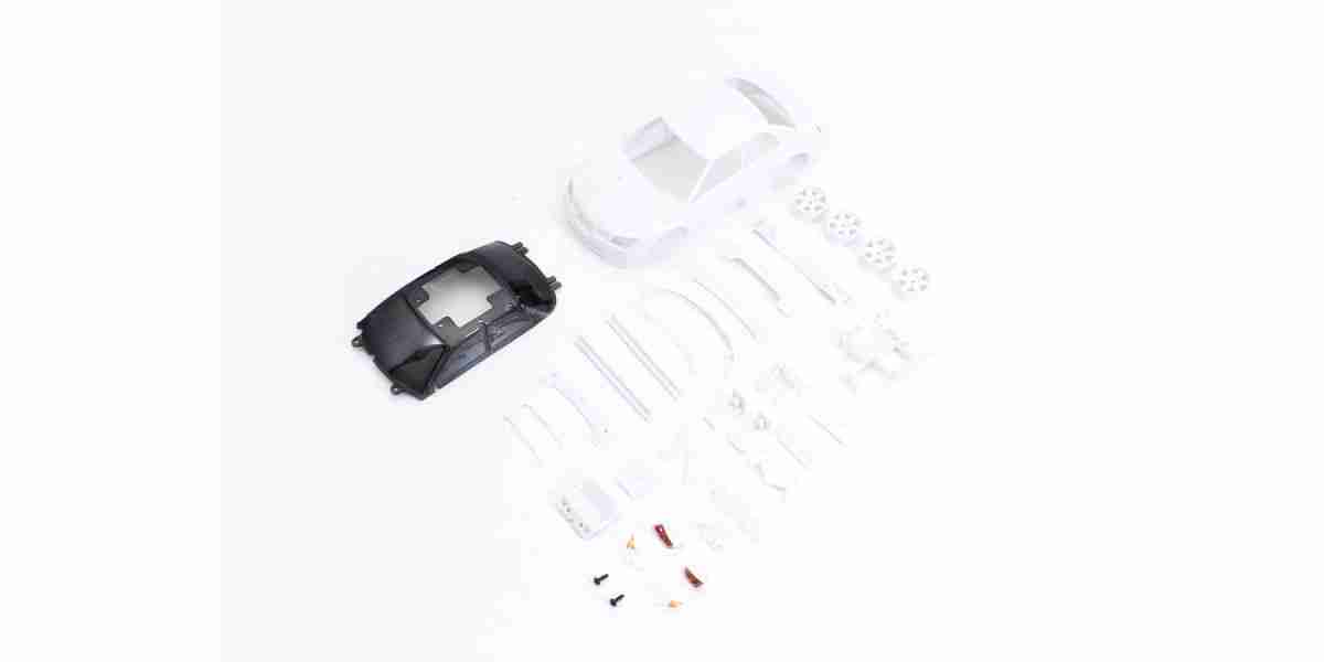K.MZN205 Kyosho Bodyshell Subaru Impreza WRX Mini-Z + 4WD Rims (White Body)
