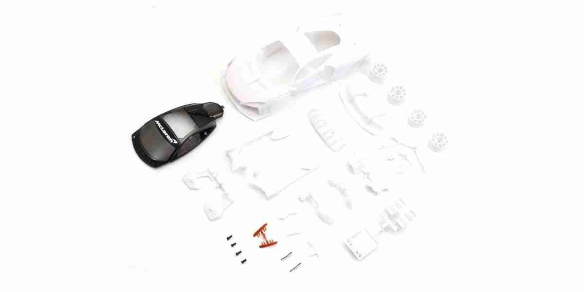 K.MZN208 Kyosho Bodyshell McLaren Senna GTR Mini-Z + 2WD Rims (White Body)