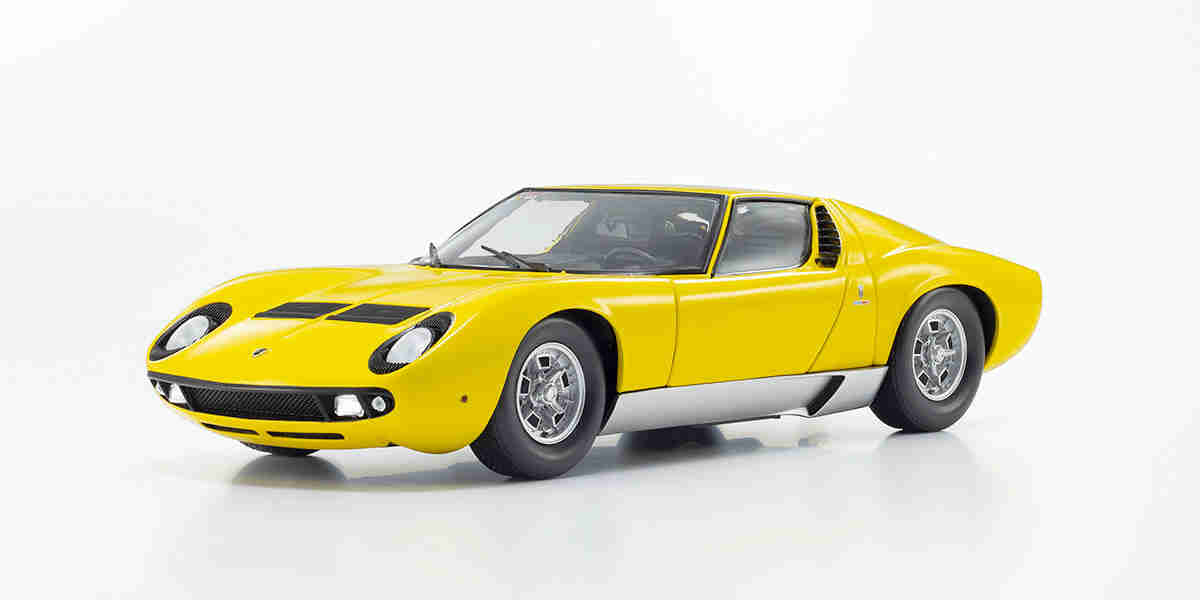 Kyosho 1:18 Lamborghini Miura P400 1968 Yellow KS08314Y Kyosho 1:18 Lamborghini Miura P400 1968 Yellow